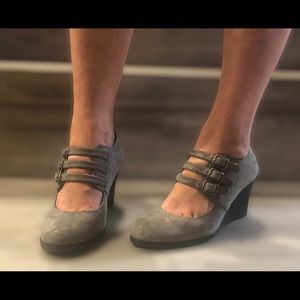 🔅HUSH PUPPIES nineteen fifty eight🔅 MARY JANE WEDGE BOOTIES - NWOT SZ 6